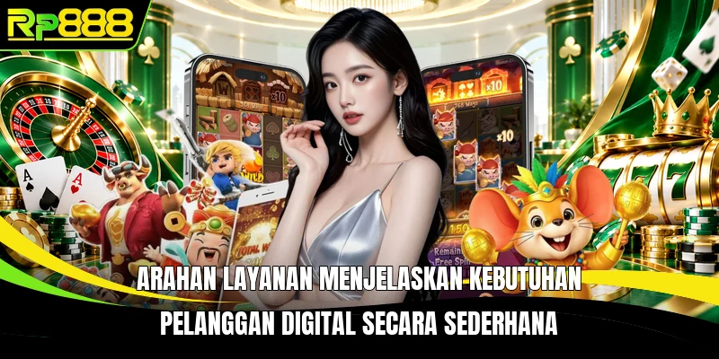 Arahan layanan menjelaskan kebutuhan pelanggan digital secara sederhana